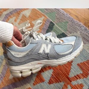 New Balance Athletic Shoes - Light Blue and Gray